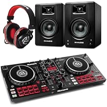 Numark Mixtrack Pro FX DJ Controller and M-AUDIO BX3 Pair Studio Monitors with Headphones for Studio Recording, Music Production, Podcasting, Streaming