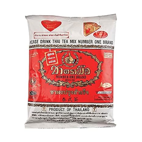 Cha Tra Mue Thai Tea Mix Number One Brand Imported from Thailand, Authentic Thai Ice Tea 400g.