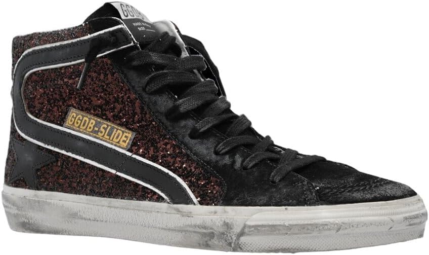 Golden Goose Slide Leather Sneaker, 37, Black