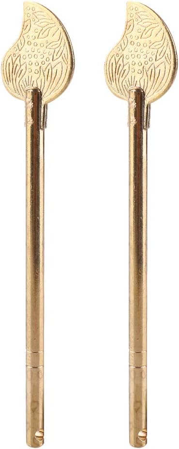 Brass Antique Key Latch Lock Bolt Bird Tail Antique Latch for Furniture Decoration 17cm