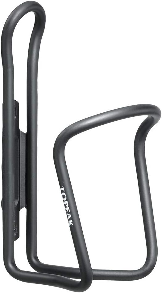 Topeak Shuttle Cage AL Water Bottle Cage Durable Tubular Aluminum Design for Road & MTB Use, Lightweight 1.72 oz, Secure Bottle Retention