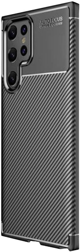 Coverzone Samsung Galaxy S25 Ultra ile Uyumlu Silikon Kılıf TPU Negro Silikon Ultra Slim Fit Kılıf Galaxy S25 Ultra İle Uyumlu Karbon Delux Kılıf