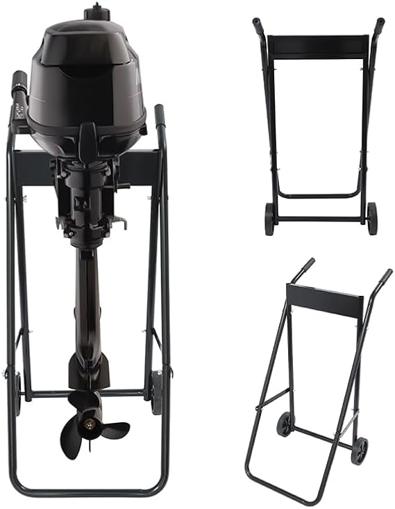 Outboard Boat Motor Stand, Heavy Duty Folding Engine Support Stand | Outboard Motor Carrier Multi Purposed Portable Boat Motor Engine Trolley for Repair,Maintenance,Storage