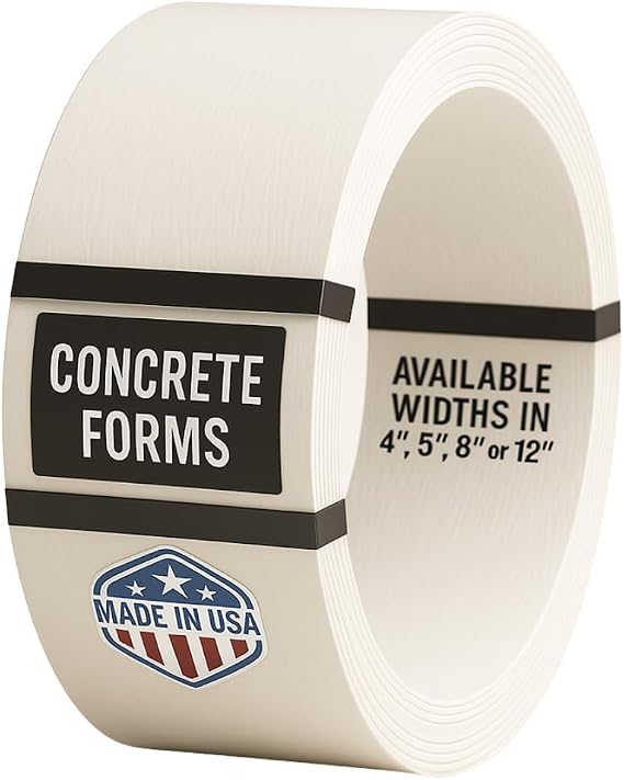 Plastic Flex Forms for Concrete Flatwork & Curbs Small Set (Four 4" x 8' Pieces, 4" x 32' Total) from Walttools
