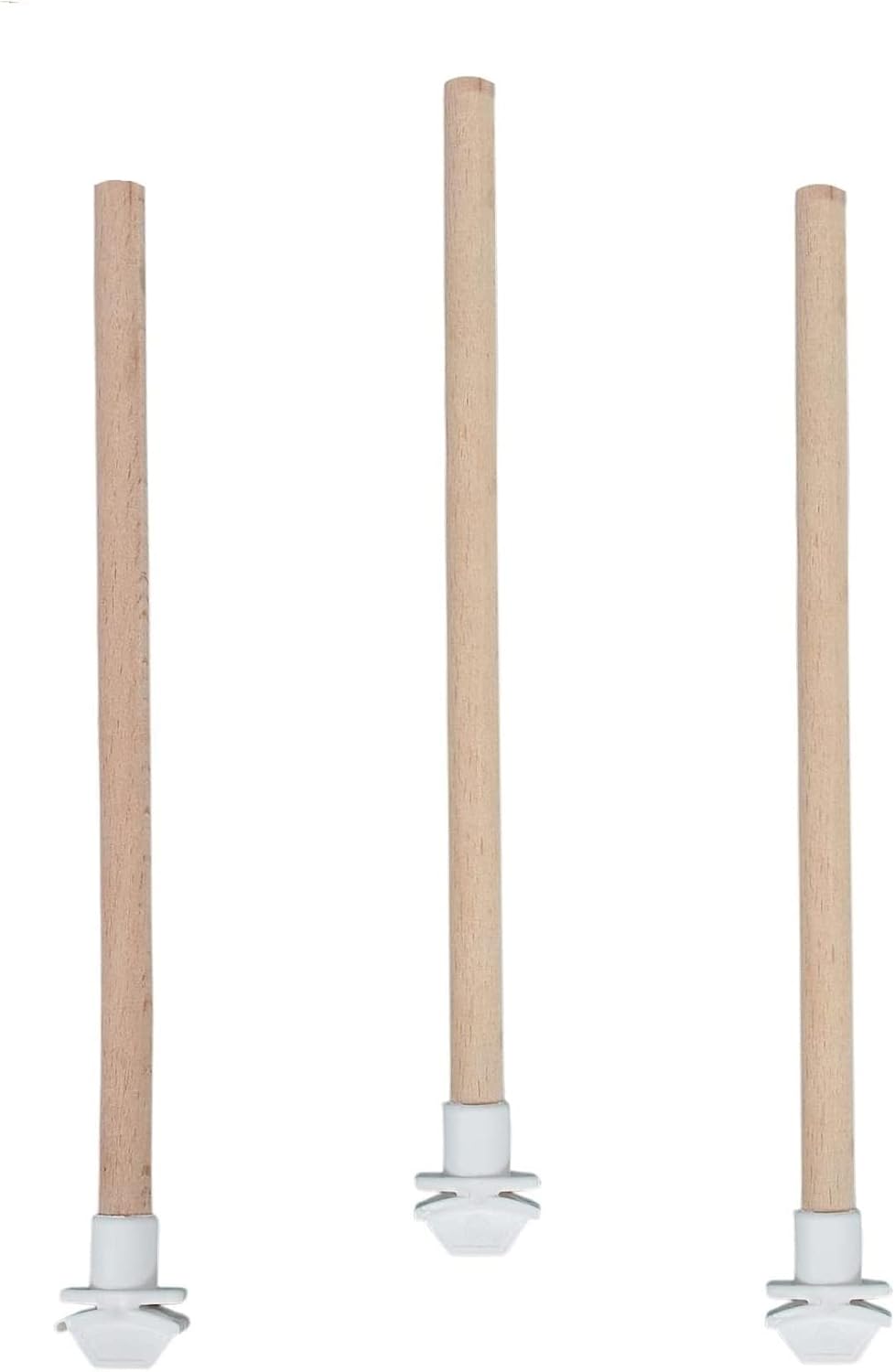 3-Piece Wooden Smooth Budgie Perch 25 cm
