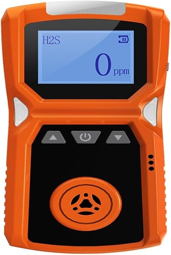 Multi Gas Detector Meter H2/CO/H2S/NH3/O2/NO2/CH4 Combustible Gas Leak Monitor With LCD Display, Sound Light Alarm Indoor/Oudoor(H2S-0-100ppm)