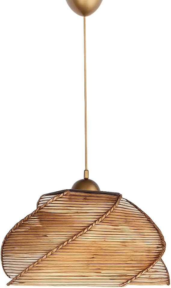 Pentagone Handmade Eskitme Avize | Vintage & Modern Tasarım | 30×60 cm | 20–34 cm Ayarlanabilir Yükseklik | E27 Duy Uyumlu | Dayanıklı Plastik Gövde | Kolay Temizlenebilir | HMY Handmade [Enerji Sınıfı A]