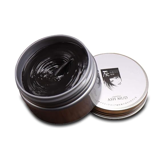 MQUPIN Temporary Hair Color Wax, Professional DIY One Time Hair Dye Styling Cream Mud, Washable Hair Paint for Party, Cosplay, Club - Women Men (Black)