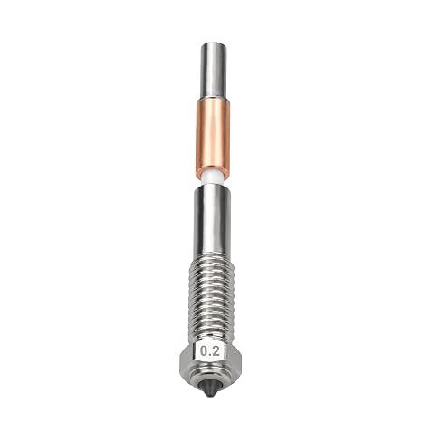 0.2mm Bimetallic Nozzle for qidi Plus4 Quick Release Ceramic Insulated Integral 0.2mm Nozzle, QD-4.5-0.2 Ceramic Integral Nozzle, High Temperature Resistant for qidi
