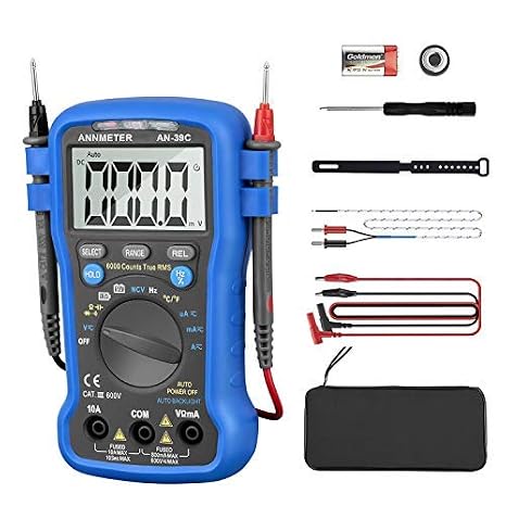 AIOMEST AI-39C Series Digital 6000 Counts Multimeter (Light Blue)