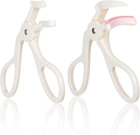 2 Style Eyelash Curlers, Plastic Eyelash Curler | Premium Cute Small Eye Lash Curler for No Pinching or Pulling Lash, Professional Makeup Tool for Eyelashes for Long Lasting