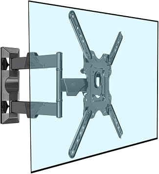 NB North Bayou TV Wall Mount, Full Motion TV Wall Bracket for Most 32-55 Inch TV/Flat Screen/LED/Monitors, Swivel Tilt with Articulating Arms, Rotating, Max VESA 400x400mm up to 60lbs