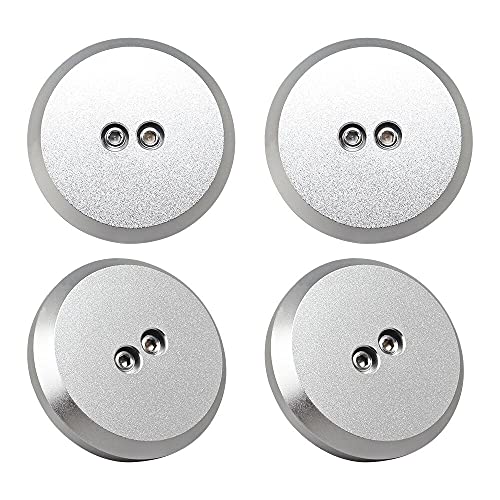 Samman Jack Pad Adapter Billet- Bolt-on Jack Points Leave-in Lift Pad Compatible with 1997-2023 Corvette C5C6C7C8 Models, Porsche Frame Rail Silver- 4 Pack