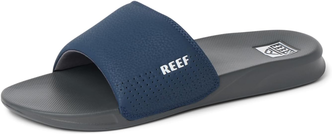 Reef Men's One Slide Flip Flop Sandal Grey Tan