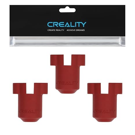 Creality K1C Silicone Socks, K2 SE Silicone Cover, 3D Printer Hotend Heat Insulation Case Heating Block Cover for Creality Ender 3 V3 Plus/Ender 3 V3 KE/Ender 3 V3 SE/K1 SE/K1/K1 Max(3PCS)