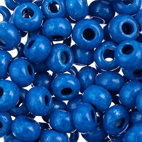 John Bead Czech Glass Seed Beads 2/0 Terra Intensive Blue 22Grams Vial for DIY Jewelry Making Beads for DIY Arts Crafts Jewelry Bracelets Necklaces Earrings Phone Charm Making