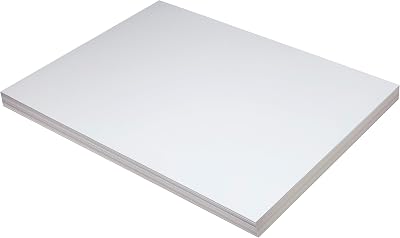 School Smart Pacon Heavyweight Tagboard, 18 x 24 Inches, 11 Pt, White, Pack of 100 085498