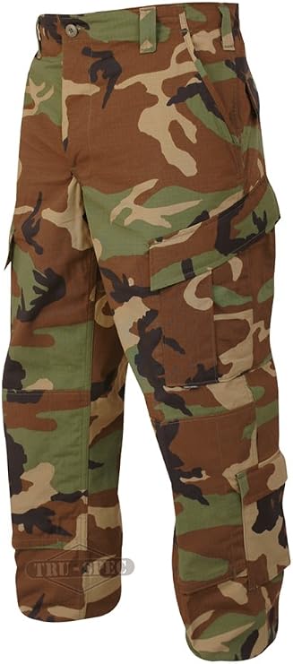 TRU-SPEC Cargo Pants TRU Ripstop Short, Woodland, Medium