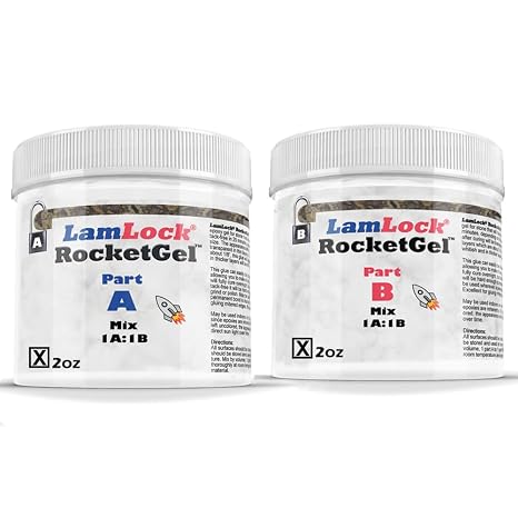 RocketGel 25 Minute Professional Epoxy Countertop Kit for Granite, Tile, and Quartz Countertop Repair Kit, Tile Crack Repair, Chips and Fills Epoxy Grout (4oz)