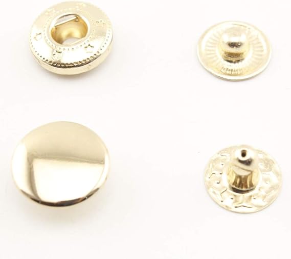 Gold 12mm Copper Snap Fasteners