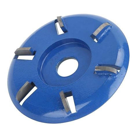 Wood Carving Disc, Steel 6-Teeth Power Wood Carving Disc Tool Milling Cutter Woodworking Tool Angle Grinder Accessories for Woodworking(#1)