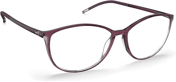 Silhouette Eyeglasses SPX Illusion Full Rim 1604 4110 Tricolore Dark Orchid 52mm