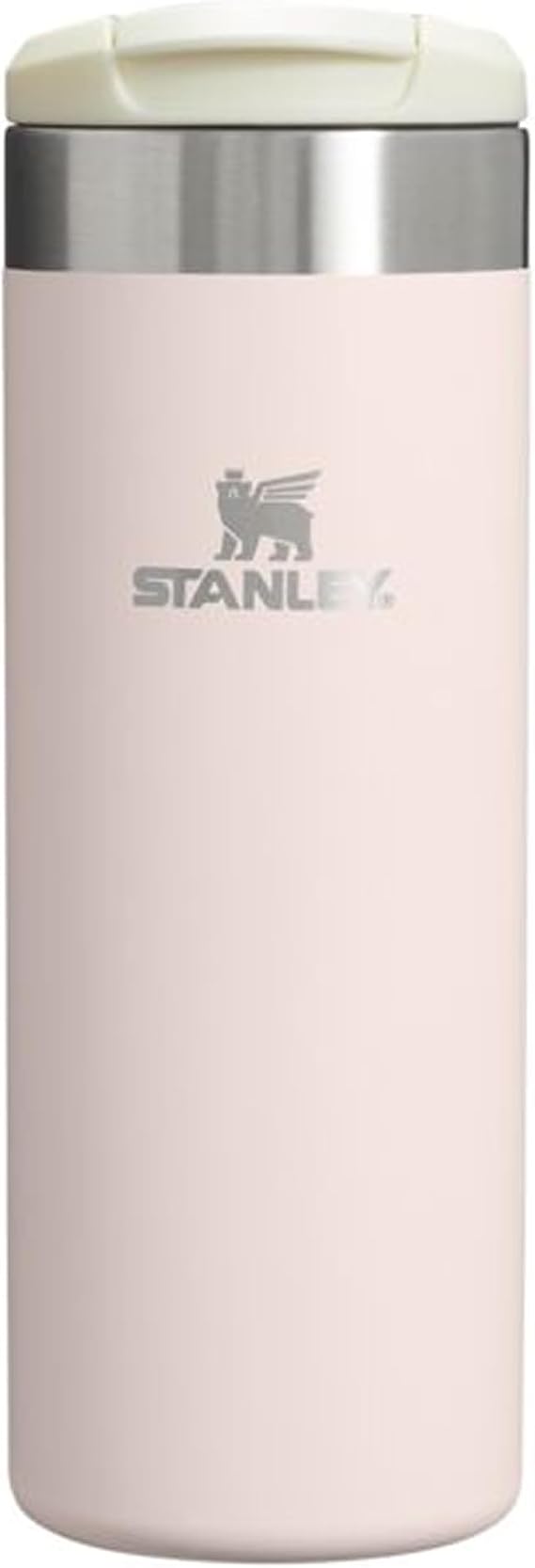 Stanley 1913 Aerolight Transit Travel Mug 0.47L - Keeps 6 Hours Hot - 8 Hours Cold - Dishwasher Safe - Leakproof - Car Cup Holder Compatible - Insulated Coffee Cup - Rose Quartz | Keeps 6 Hours Hot - 8 Hours Cold - Dishwasher Safe - Leakproof - Car Cup Holder Compatible - Insulated Coffee Cup