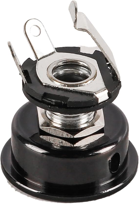 Electric Guitar Socket Jack Plate Holder Recessed Jack Guitar Parts Telecaster Guitar Jack Plate with Output Jack Ideal Replacement Parts for Electric Guitars