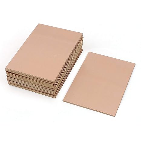 MCIGICM 10 Pcs FR-4 Copper Clad PCB Laminate Circuit Board, Single Side | 4 x 2.7 Inch Pcb Board for DIY Prototyping PCB Board, Name Board