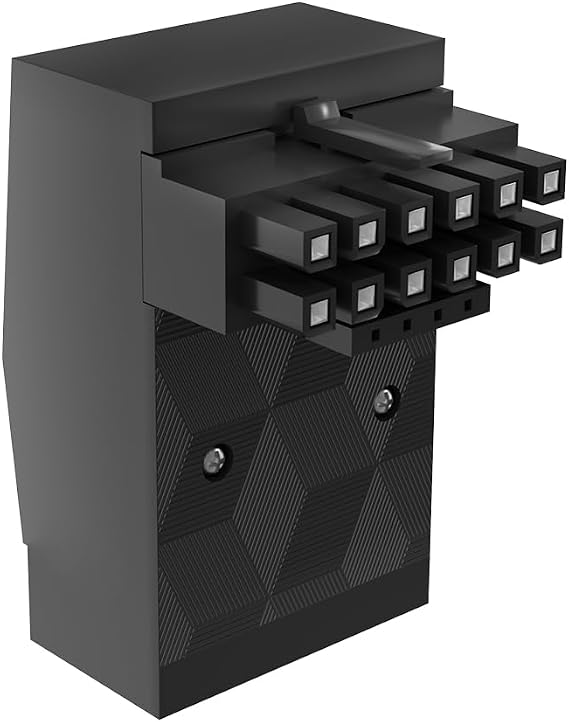12VHPWR 90 Degree Adapter: 16 Pin GPU Power Connector 600W Pcie5.0 Right Angle Power Adapter for 12+4pin RTX 3090Ti 4070Ti 4080 4090 Graphic Card GPU (Type A)