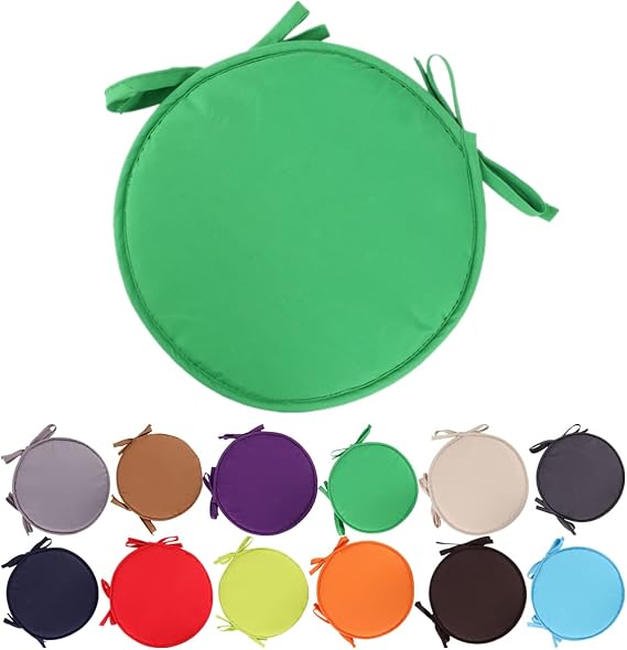 Colorful Indoor/Outdoor Chair Pads Round Seat Cushions Garden Patio Home Cushions - Diameter 30cm/38cm,Patio Furniture Cushion Cover,Round Seat Garden Pads