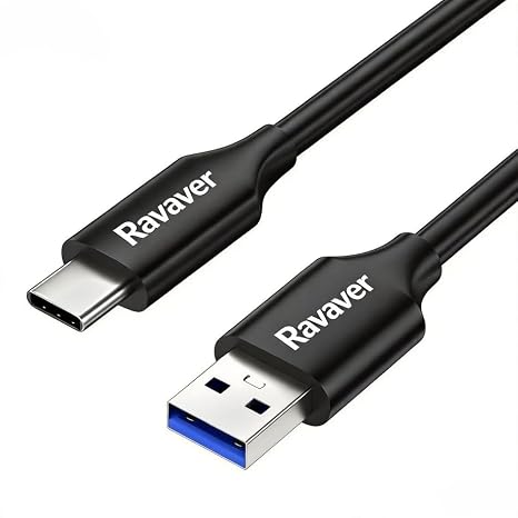 USB 3.2 Gen 2 USB C Data Cable 10Gbps [2Pack 3ft], Type C Charger Cord Fast Charging & High Speed Data Transfer - Black