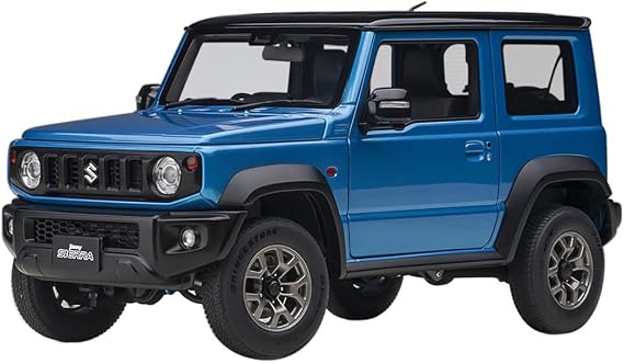 AUTOart 78507 1/18 Suzuki Jimney Sierra JB74, Blue Metallic/Black Roof, Finished Product