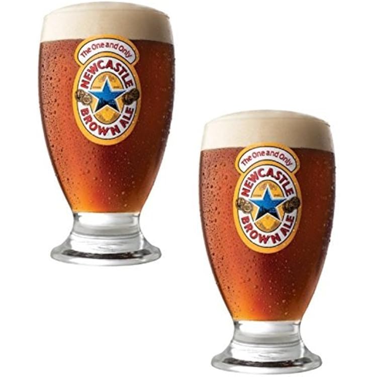 Newcastle Geordie Schooner Glass | New Set of 2 Glasses