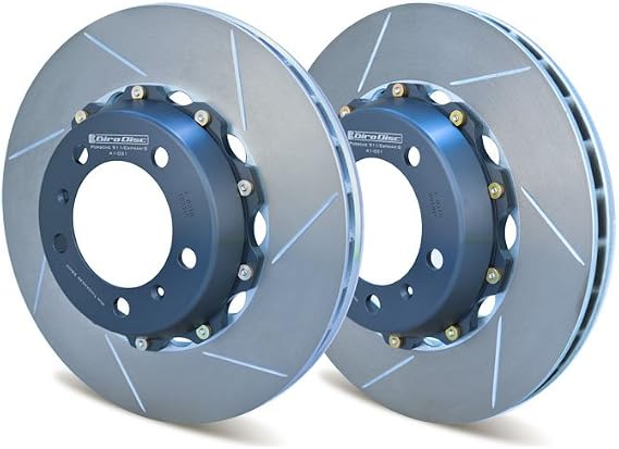 Girodisc (a1-031) Front Brake Rotor Kit Slotted For Porsche 996c2/c4, 997c2/c4, 986s, 987s, Caymans