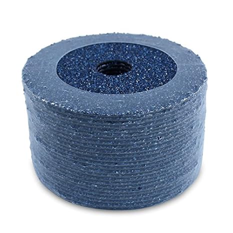 BHA 5" x7/8" Zirconia Resin Fiber Discs, 24 Grit - 25 Pack | 24-grit Zirconia resin fiber discs for aggressive stock removal on steel & stainless; angle-grinder discs, cool-cutting
