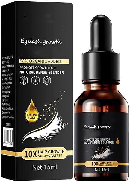 Eyelash Serum for Rapid Growth and Thickness, Eye Lash Growth Enhancer Serum Strengthen Moisturize Natural Formular Activate Advance Thicker Longer Lashes 15ML (1pcs)