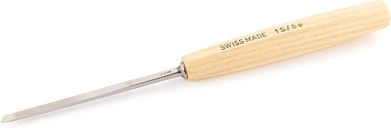 Pfeil Swiss Made 5Mm #1 Sweep Skew Cut Chisel - Single Bevel