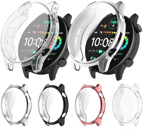 [2-Pack] Senter TPU Cover for HayLou RT3 Case,Soft Anti Drop TPU Protective Case Cover Skin for HayLou Solar Plus Smart Watch
