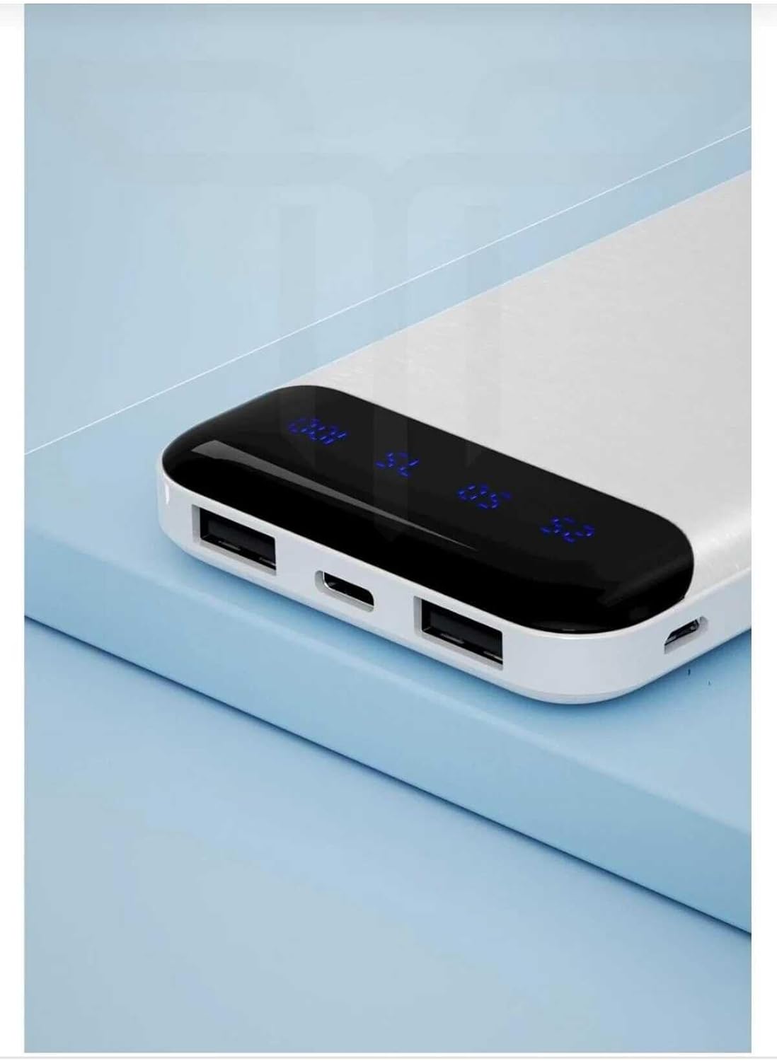 Microsoft Surface Laptop 3/Surface 4/Surface 5 ile Uyumlu 12.500 mAh Powerbank, Beyaz