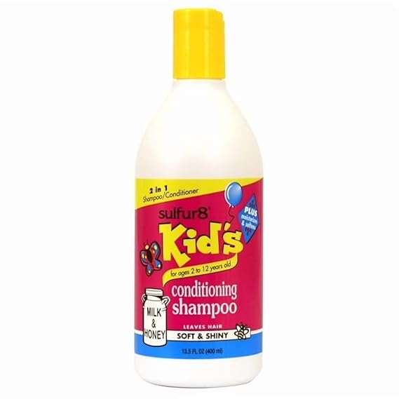 SULFUR8 Milk & Honey Conditioning Shampoo 13.5 oz Moisturizing Hair Cleanser with Conditioning Benefits, Smooths & Hydrates Hair, Refreshing Milk & Honey Fragrance, For All Hair Types
