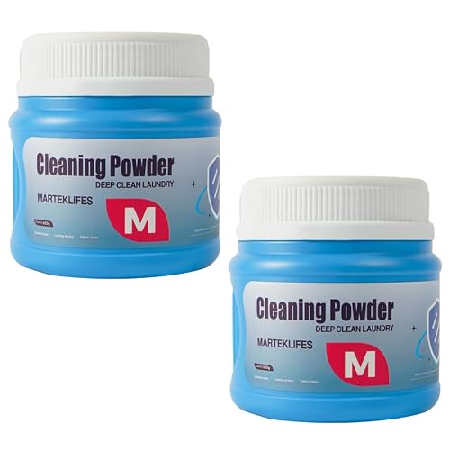 2PCS Versatile Natural Home Cleaner Powder Laundry Additive and Cleaner,Laundry Strong Stain Yellow Removal Whitening Bleaching Agent Super Washing Soda Household Cleaner Laundry Booster