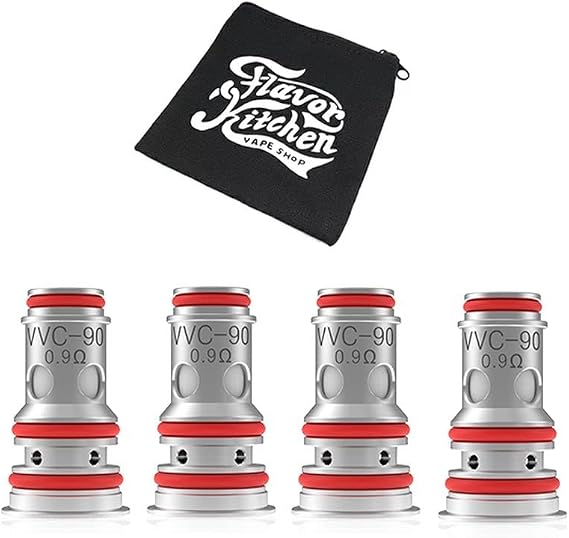 Replacement Coil VANDYVAPE VVC Coil 4 Pack fot PULSE AIO/RHINO POD + FlavorKitchen Original Mini Pouch Set 0.9Ω