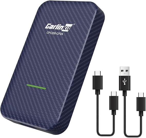 2023 CarlinKit 4.0 Wireless Adapter, Apple CarPlay /AA Adapter, Compatible with Factory CarPlay Cars, CP2A-U2W-Plus, Blue, Newest Version More Faster...