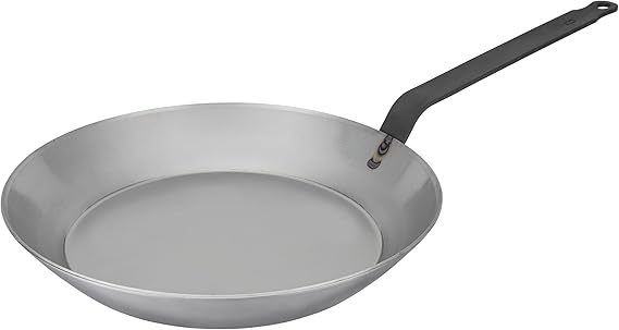 Matfer Bourgeat Black Carbon Steel Frying Pan, 10 1/8"