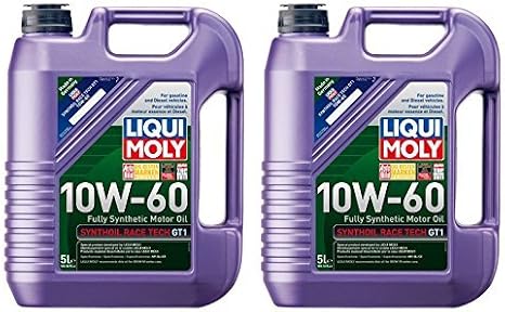 Liqui Moly Synthoil Race Tech GT1 10W-60 Motor Oil (5 Liter) - 2 Pack