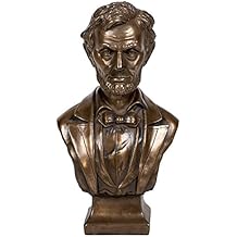 PTC 7.5 Inch Bronze Colored Abraham Lincoln Bust Figurine Statue