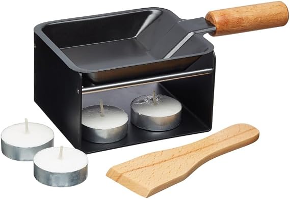 KitchenCraft Artesà Candle-Powered Mini Cheese Raclette Grill Set