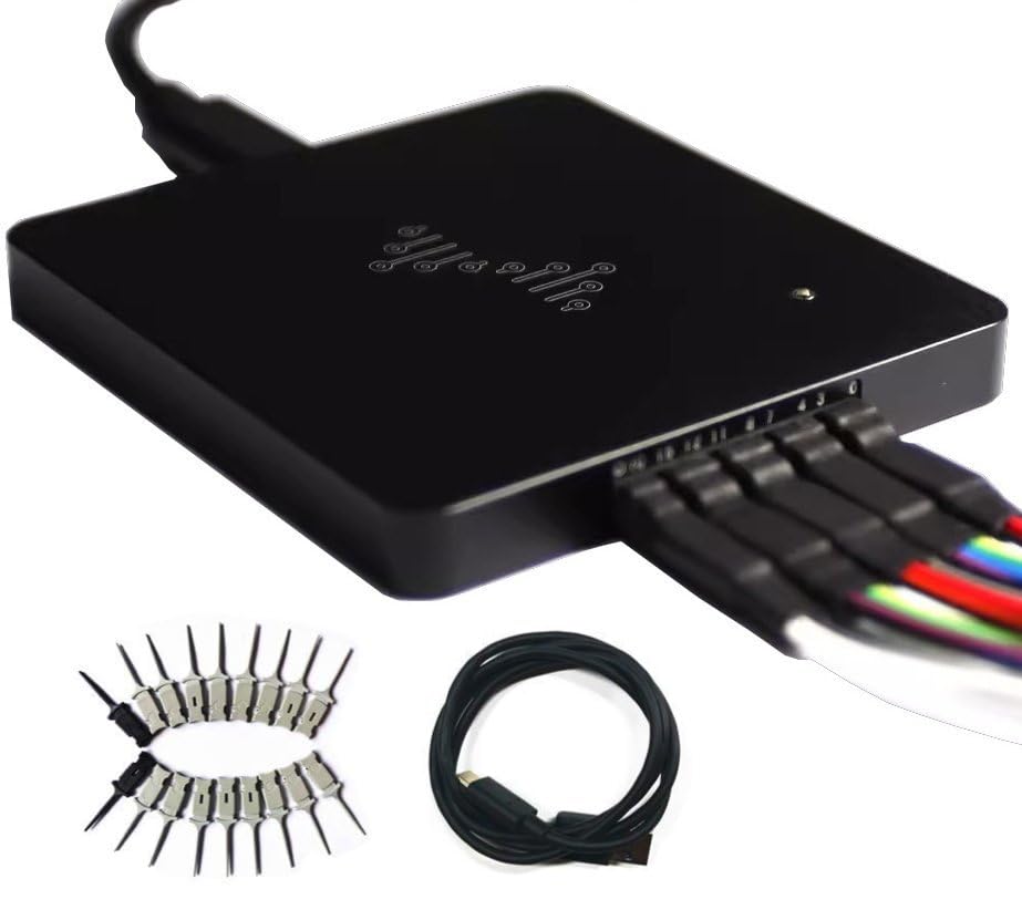 USB Logic Analyzer, 16 Channels, 400MHz Sampling Rate, 16G Sampling Depth, 256Mbits Memory, USB 2.0 Interface for PC Analysis on WinXP10 Mac OS Linux DSLogic Plus