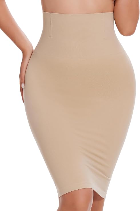 JOYSHAPER Shapewear Slip for Under Dresses Half Slip Tummy Control Dress Skirt Slip Body Shaper
